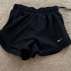 Nike Black Women's Athletic Running Shorts with Reflective Swoosh